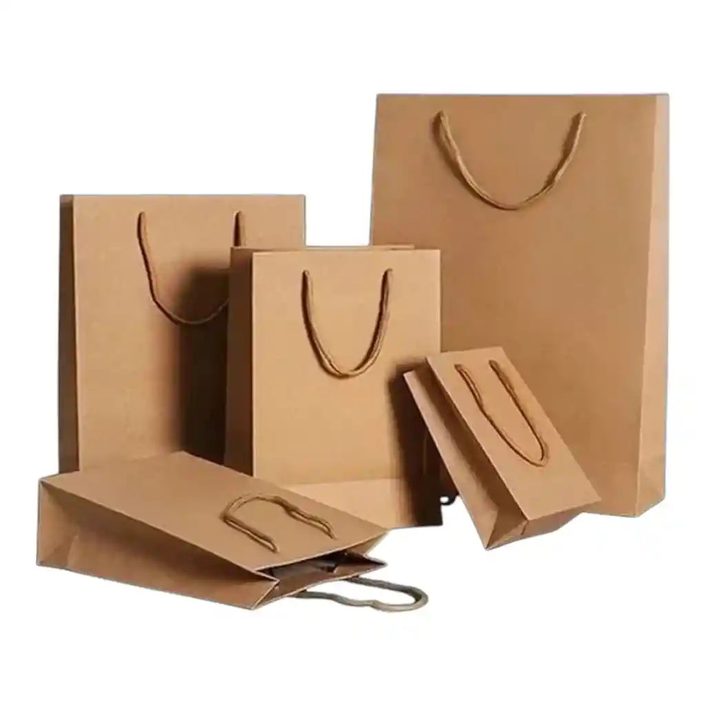 Bolsa De Papel Kraft #4 De 19*24*5cm