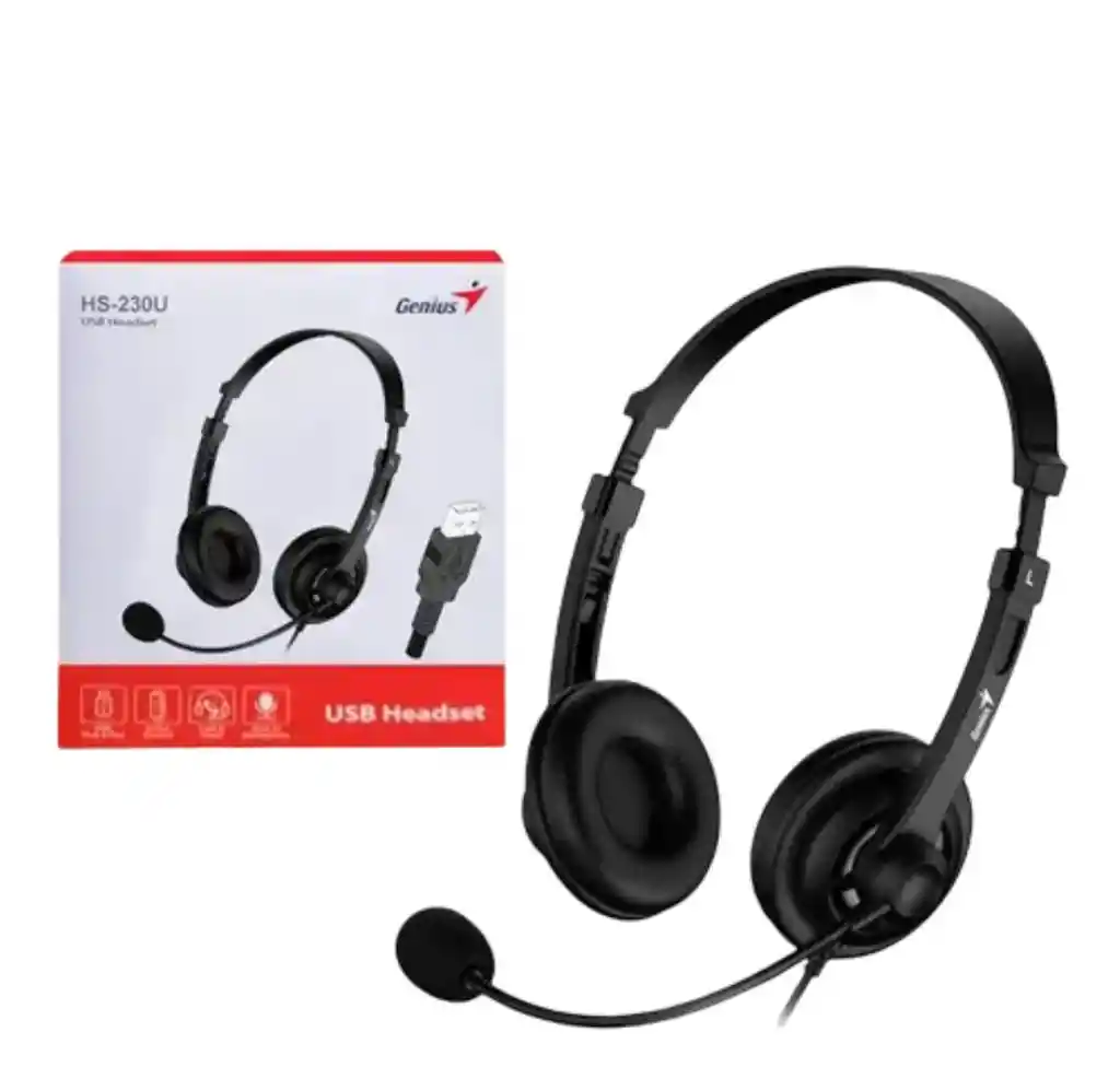 Diadema Genius Hs-230u Para Call Center