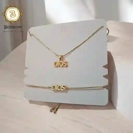 Collar Y Pulsera Fortaleza Divina