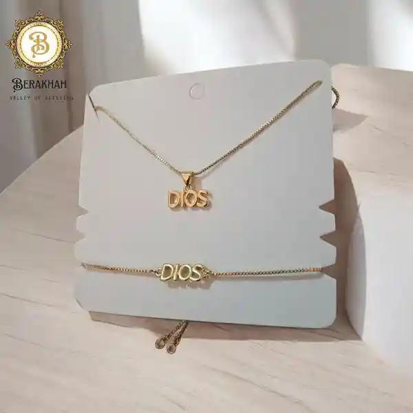 Collar Y Pulsera Fortaleza Divina
