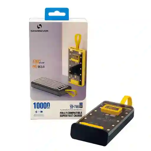 Power Bnack Sennbeyer 10000mah / Ym-745 Con Carga Rapida Qc3.0 + Pd 22.5w