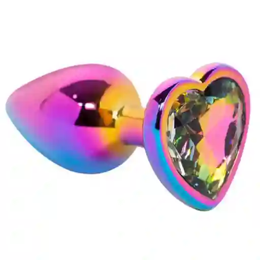 Plug Anal Holográfico Gema Cristal Talla M