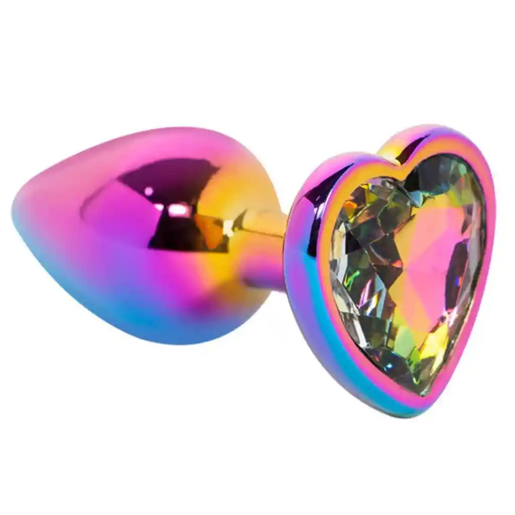 Plug Anal Holográfico Gema Cristal Talla M