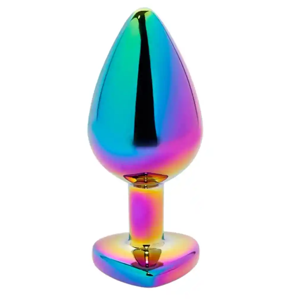 Plug Anal Holográfico Gema Arcoiris Talla S