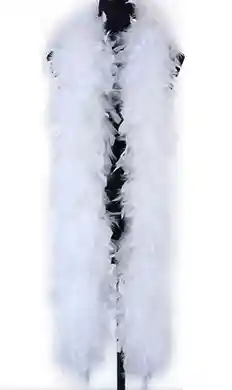 Boa De Plumas, Blanco 2m/ 40gr - Halloween