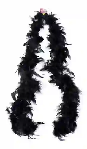 Boa De Plumas, Negro 2m/ 40gr - Halloween