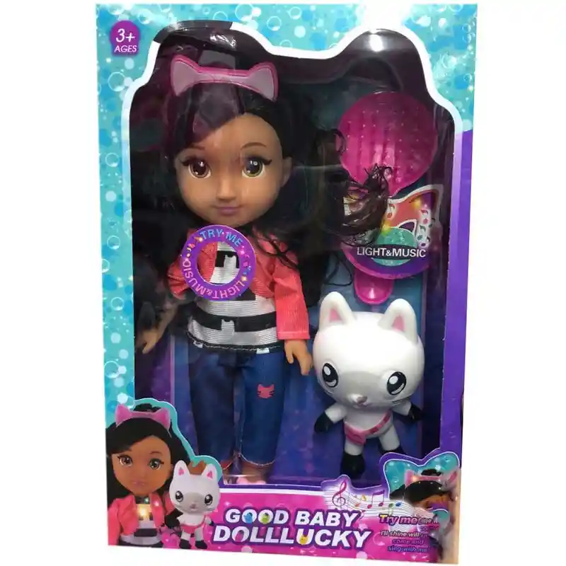 Muñeca Gaby Con Luces Sonidos Y Accesorios 26 Cm