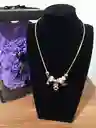 Collar Pandora Acero Rosado