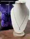Juego De Plata Rodinada Circón Topo