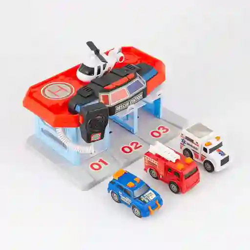 Estacion Rescate Maypa 27x19cm Rojo Plastico