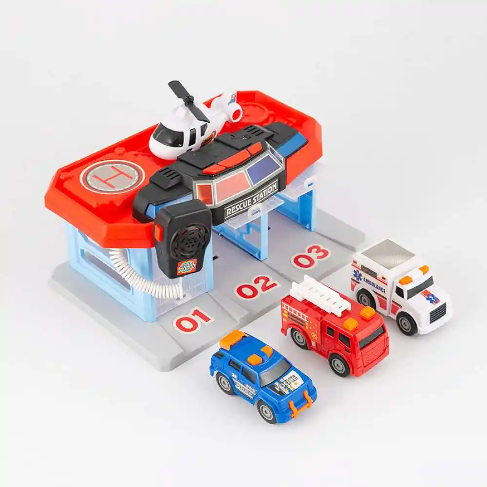 Estacion Rescate Maypa 27x19cm Rojo Plastico