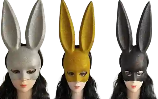 Mascara, Antifaz Escarchada De Coneja, Play Boy - Halloween