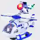Helicoptero Police Con Luz Y Sonido