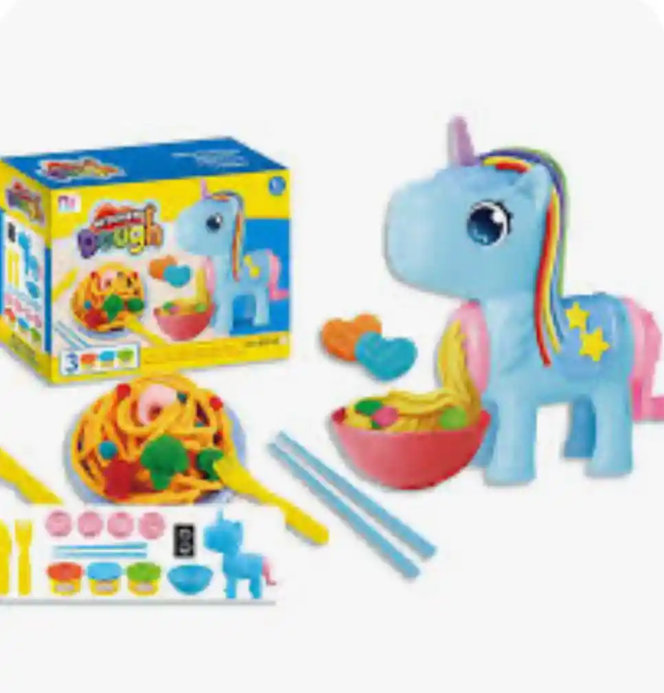 Juego De Plastilina Moldeable Figura De Unicornio Y Accesorios