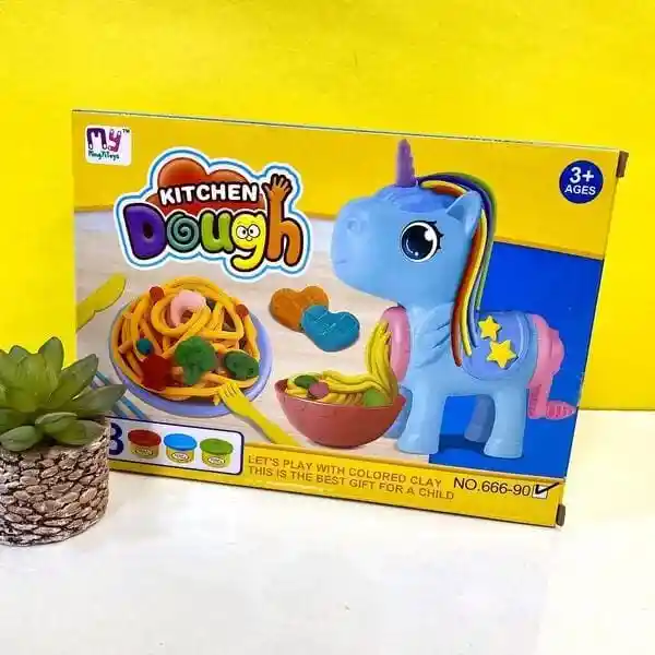 Juego De Plastilina Moldeable Figura De Unicornio Y Accesorios