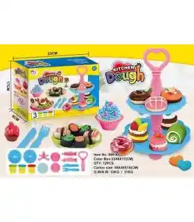 Juego De Plastilina Moldeable Figuras Postres Y Accesorios