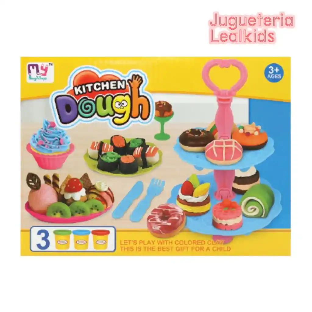 Juego De Plastilina Moldeable Figuras Postres Y Accesorios
