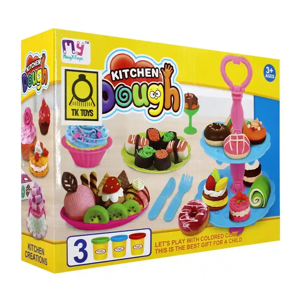 Juego De Plastilina Moldeable Figuras Postres Y Accesorios