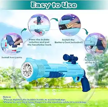 Maquina Lanzador Fold De Burbujas Para Niños