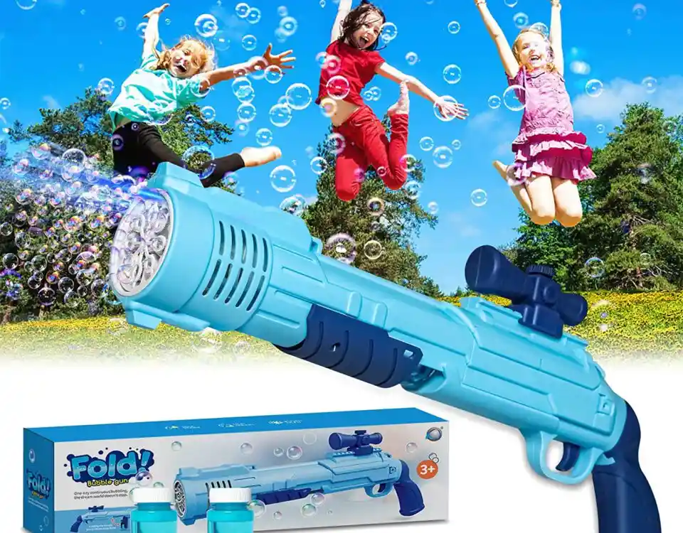 Maquina Lanzador Fold De Burbujas Para Niños