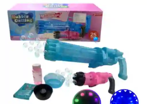 Lanza Burbujas Juguete Para Niños Bubble Gatling