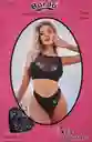 Malla Conjunto 2 Piezas Con Brillo Bordo