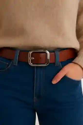 Cinturón Hebilla Metálica