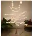 Arbol Navidad Con Luces Luz Led Blanco Hojas De Arce 1.70 M