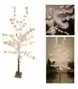 Arbol Navidad Con Luces Luz Led Blanco Hojas De Arce 1.70 M