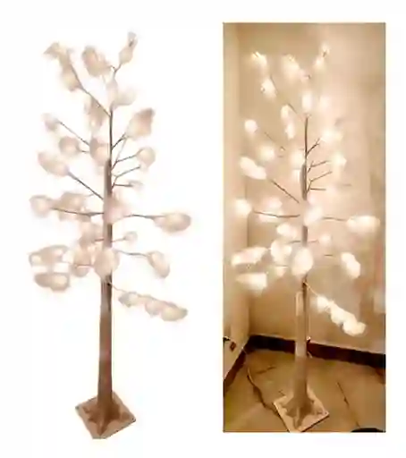 Arbol Luces Luz Led Plumas Navidad Chamizo Flores