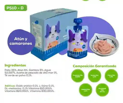 Salsa Para Gatos Atun Y Camarones