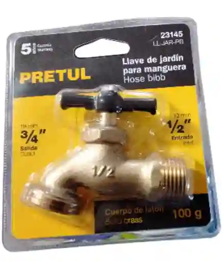 Llave De Jardín Para Manguera