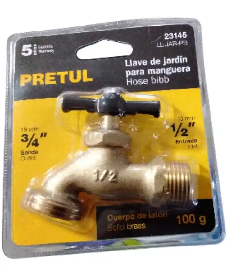 Llave De Jardín Para Manguera