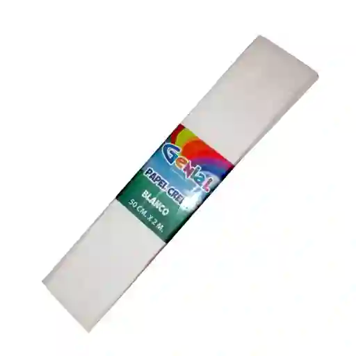 Papel Crepe, Pliego Color Blanco
