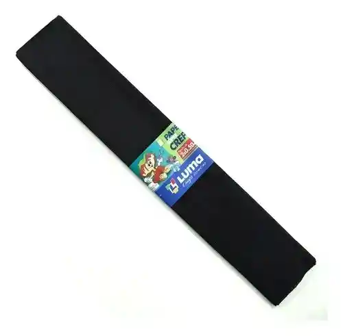 Papel Crepe, Pliego Color Negro