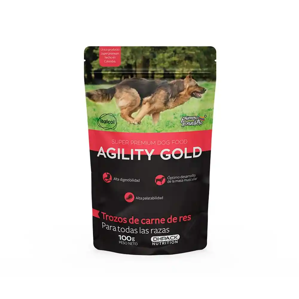 Sobre Agility Gold Perros Comida Húmeda Carne 100 G