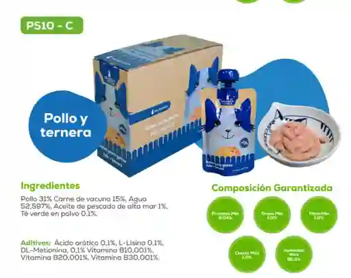 Salsa Para Gatos Pollo Y Ternera