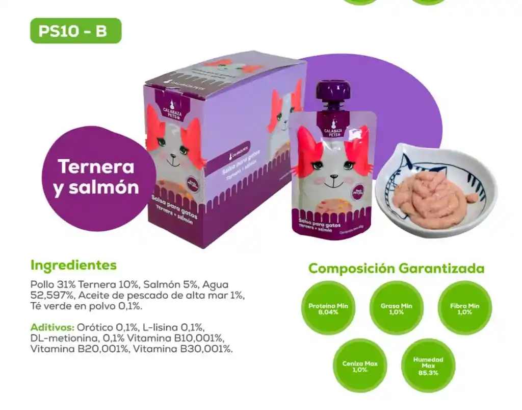 Salsa Para Gatos Tenera Y Salmon