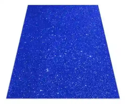 Foamy 1/8 Escarchado Color Azul