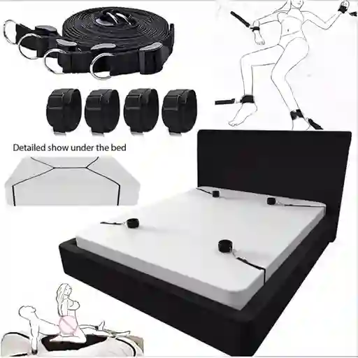 Amarre A La Cama Sadomasoquista Juego En Pareja Sado Bdsm Bondage Cuerdas Fetiche Fetichista