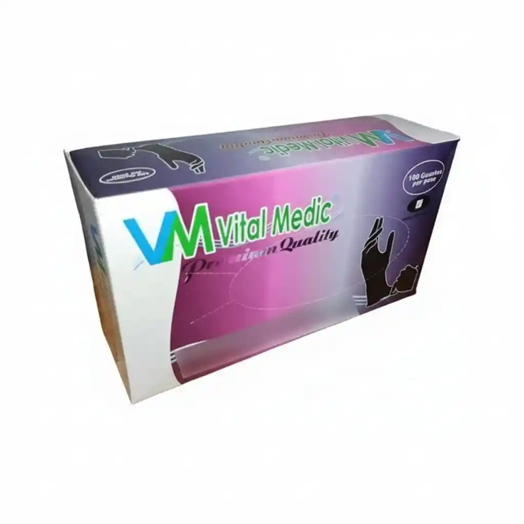 Guante De Nitrilo Negro Talla M