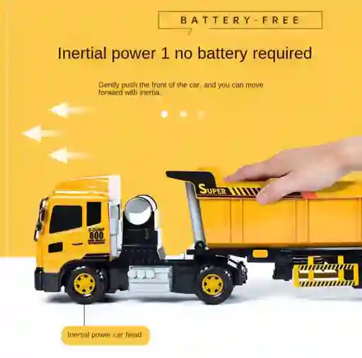 Volqueta De Juguete A Escala 136 De Impulso En Plastico