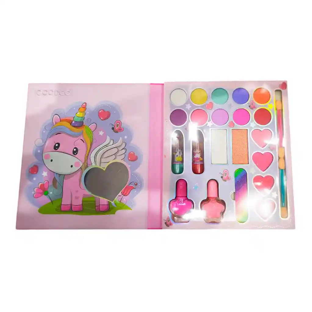 Kit De Maquillaje Para Niñas Juguete Princesas Unicornio Set