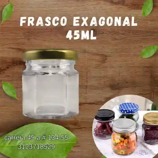 Frasco Exagonal 45 Ml