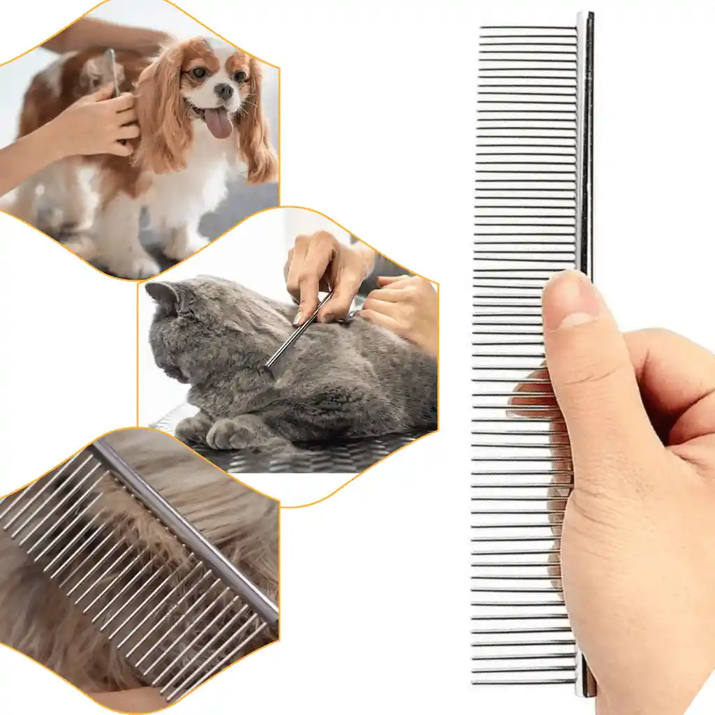 Peinilla Para Perros Y Gatos Metalica Peine Quita Nudos