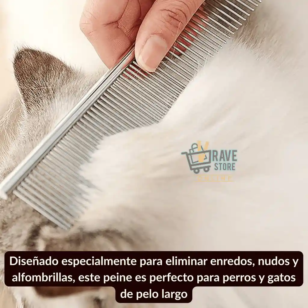 Peinilla Para Perros Y Gatos Metalica Peine Quita Nudos