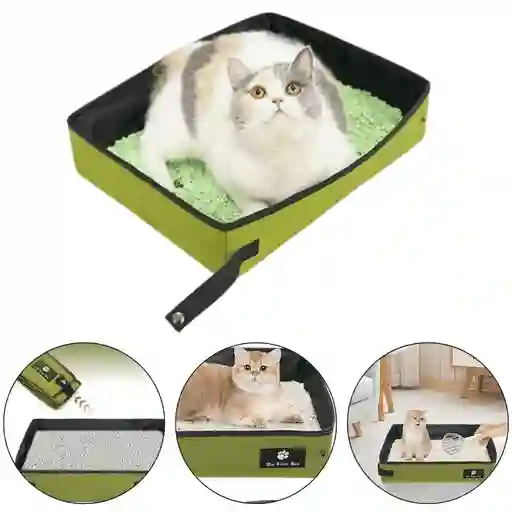 Arenero Plegable Para Gatos - Caja De Arena Portátil