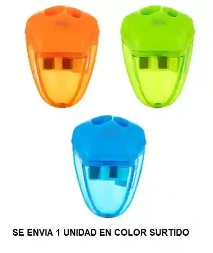 Sacapuntas Tajalapiz Doble: Estandar Y Jumbo Colores Surtidos