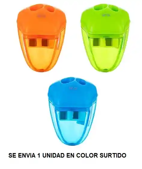 Sacapuntas Tajalapiz Doble: Estandar Y Jumbo Colores Surtidos