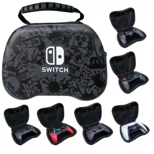 Estuche Funda De Control Splatoon Para Ps5, Ps4, Switch, Xbox One Y Series